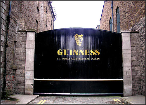 image of St James brewery gates dublin